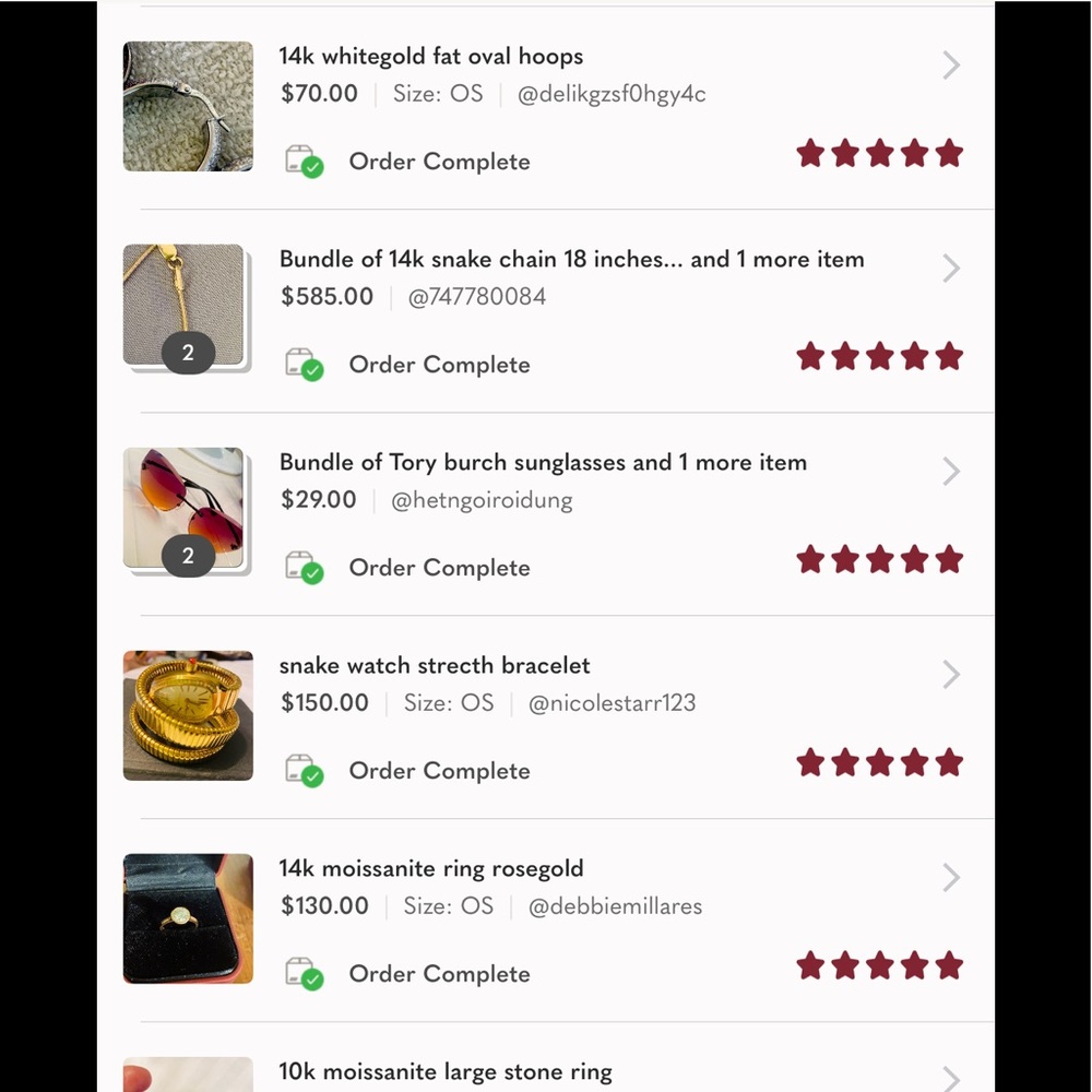 My 5star sales!!!! Hurry make an offer